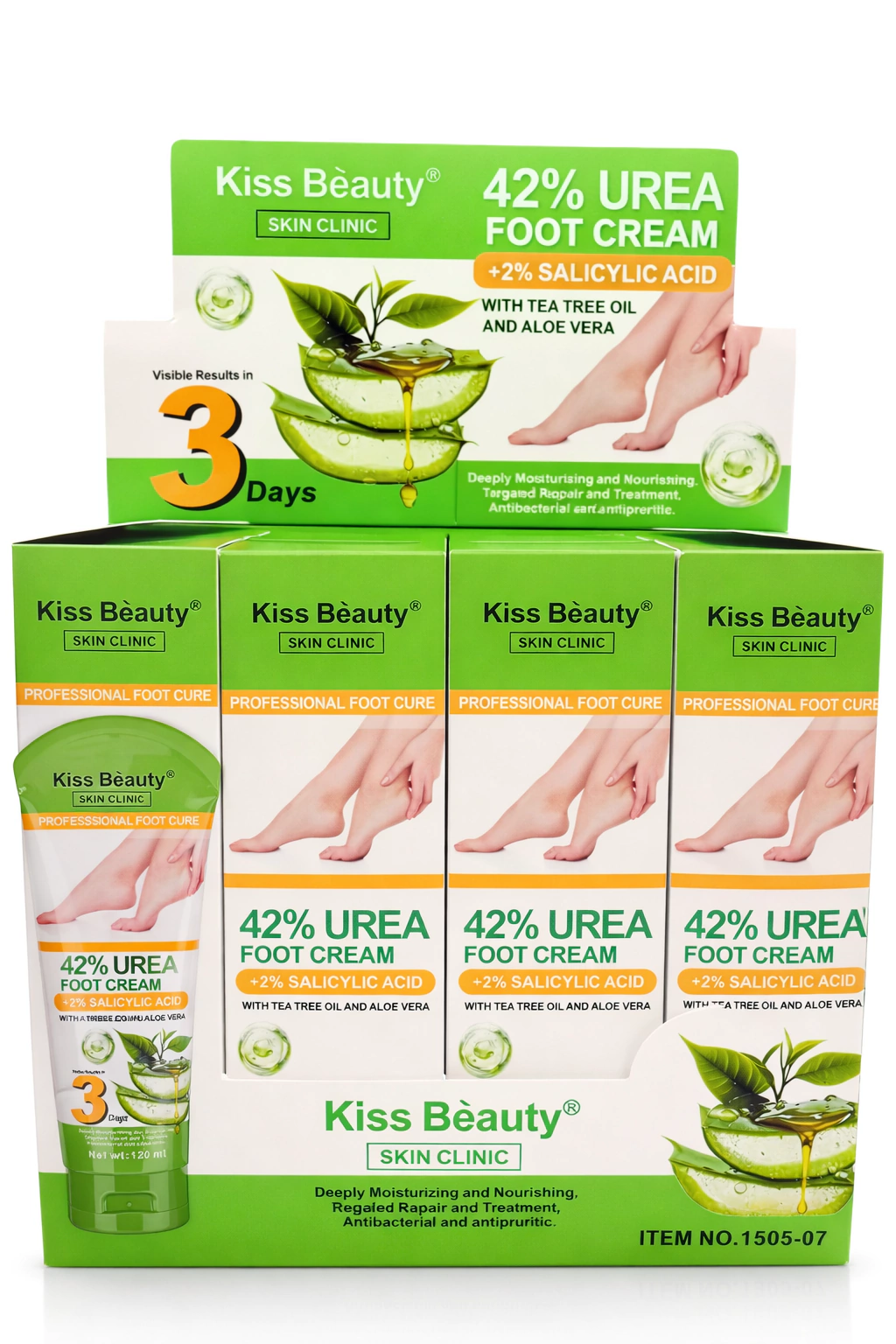 Miniatura 2 de Crema para pies aloe Vera Kiss Beauty